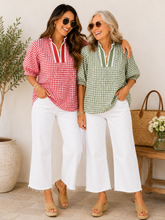Leah Gingham Top