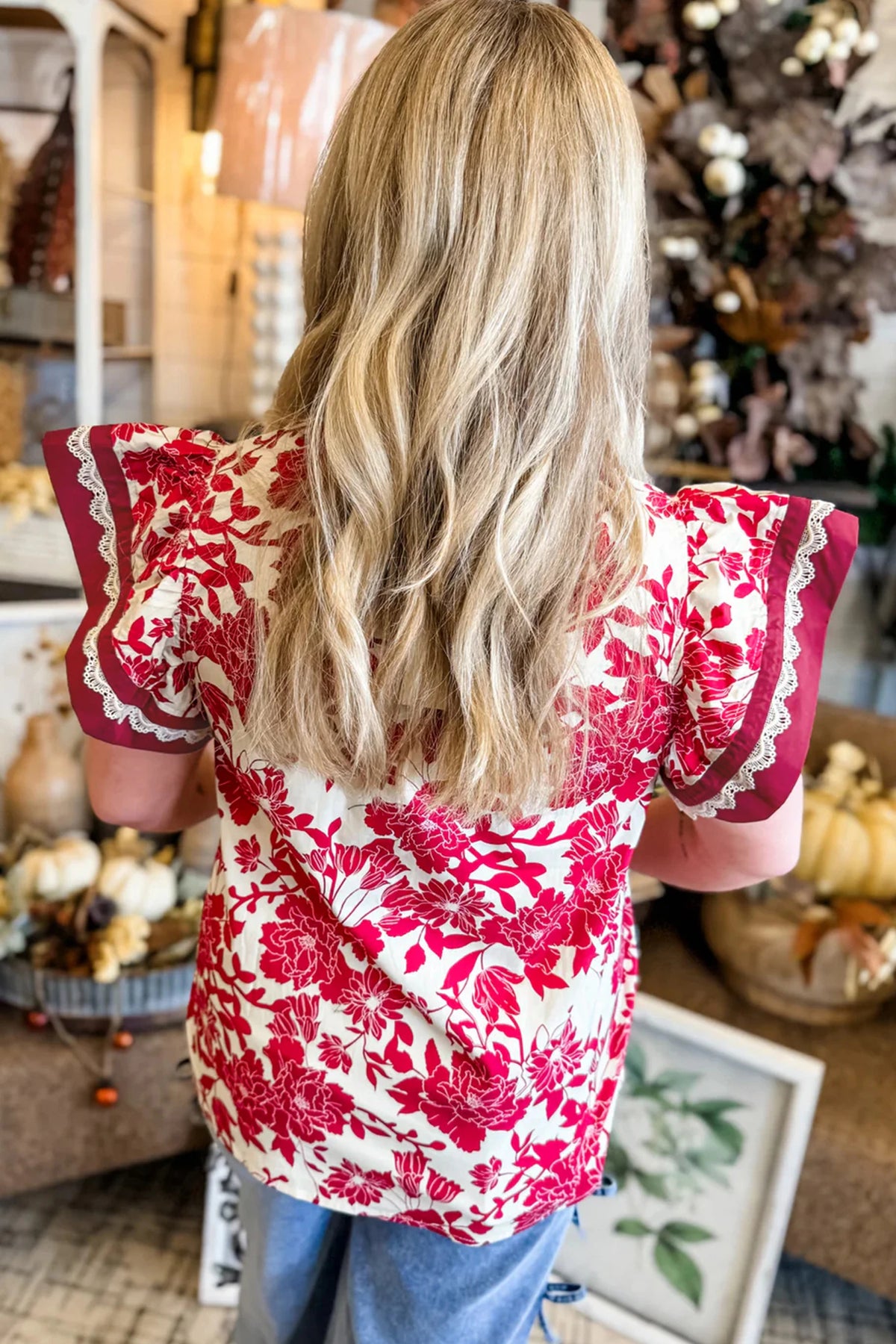 Mercy Floral Top