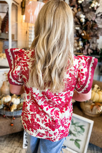 Mercy Floral Top