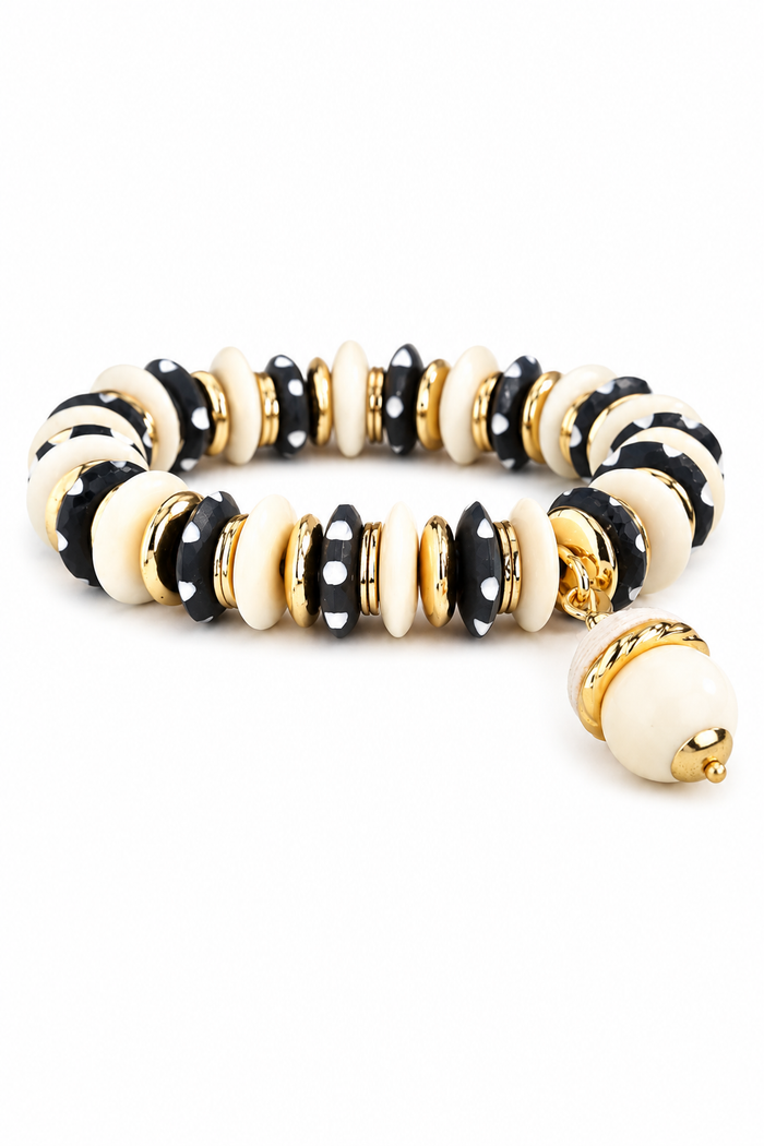 Ivette Black and White Bracelet