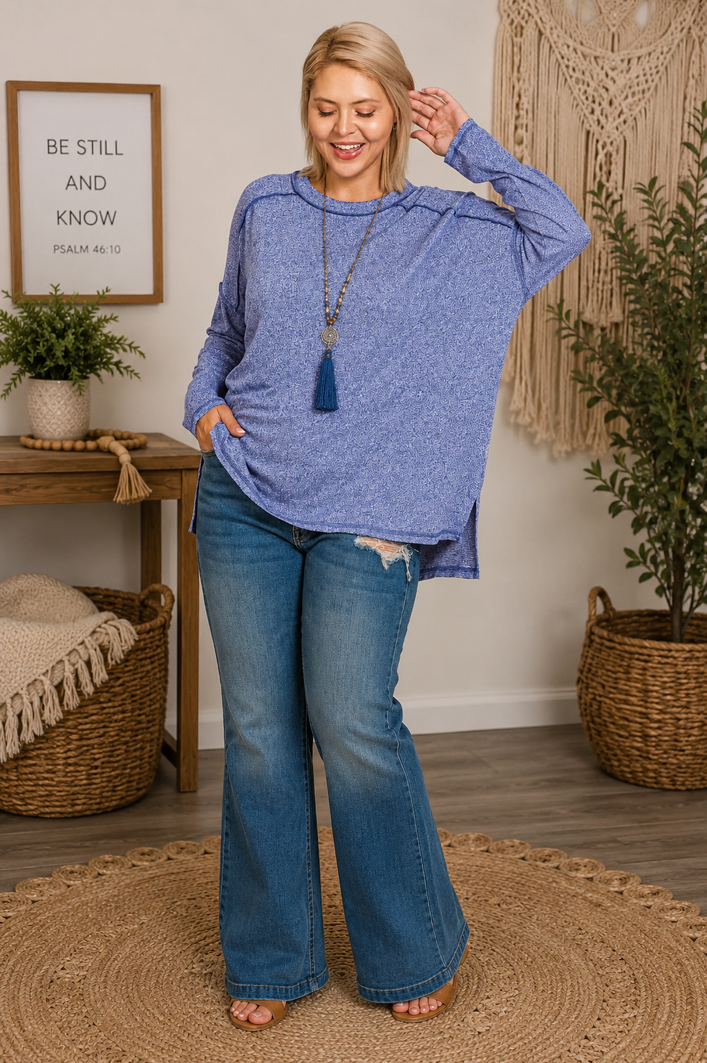 Billi Melange Top Curvy