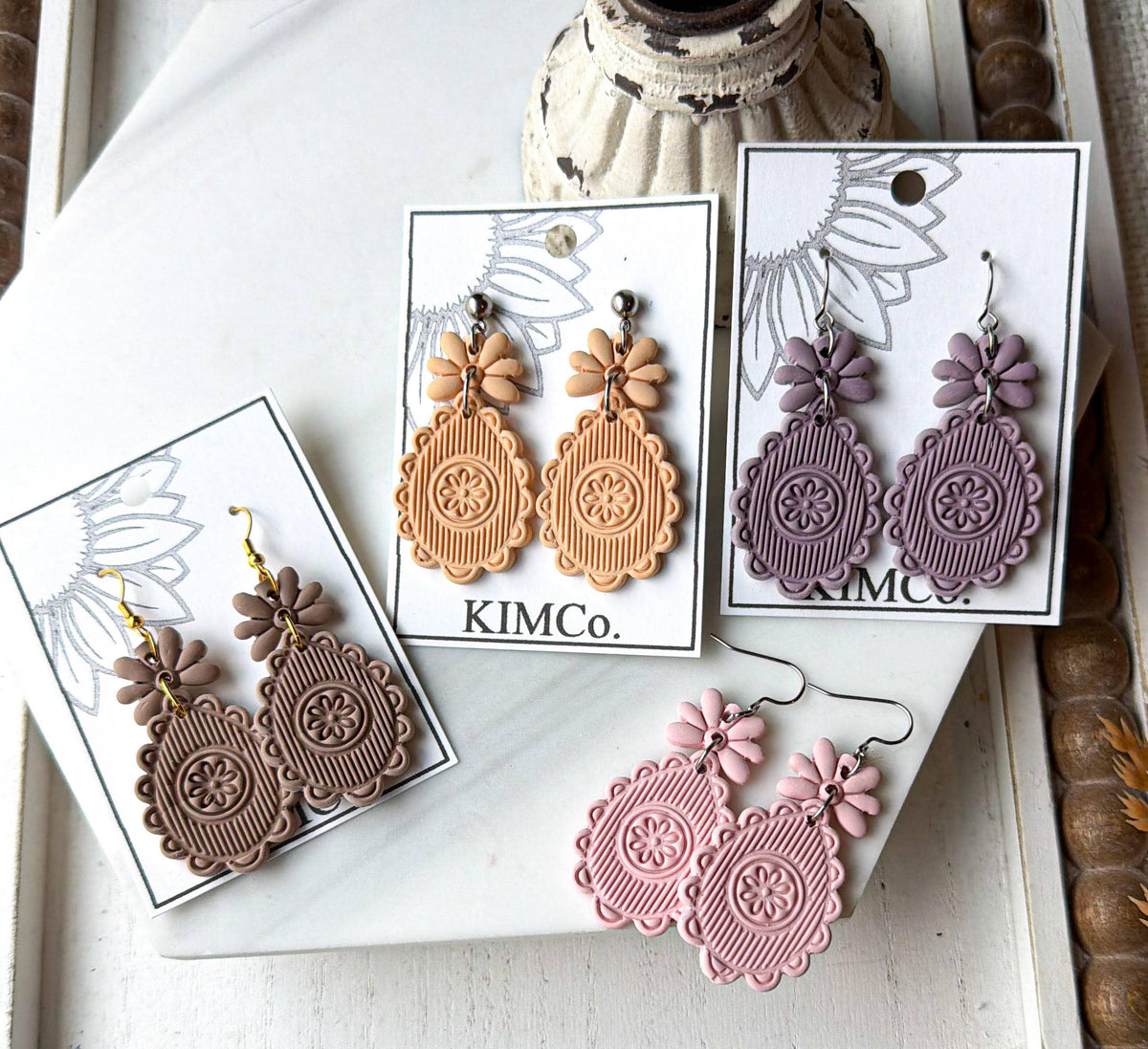 Daisy Medallion Earrings