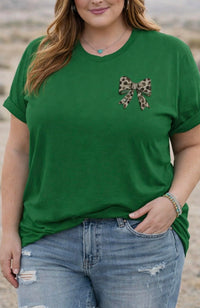 Kelly Green Bow Tee