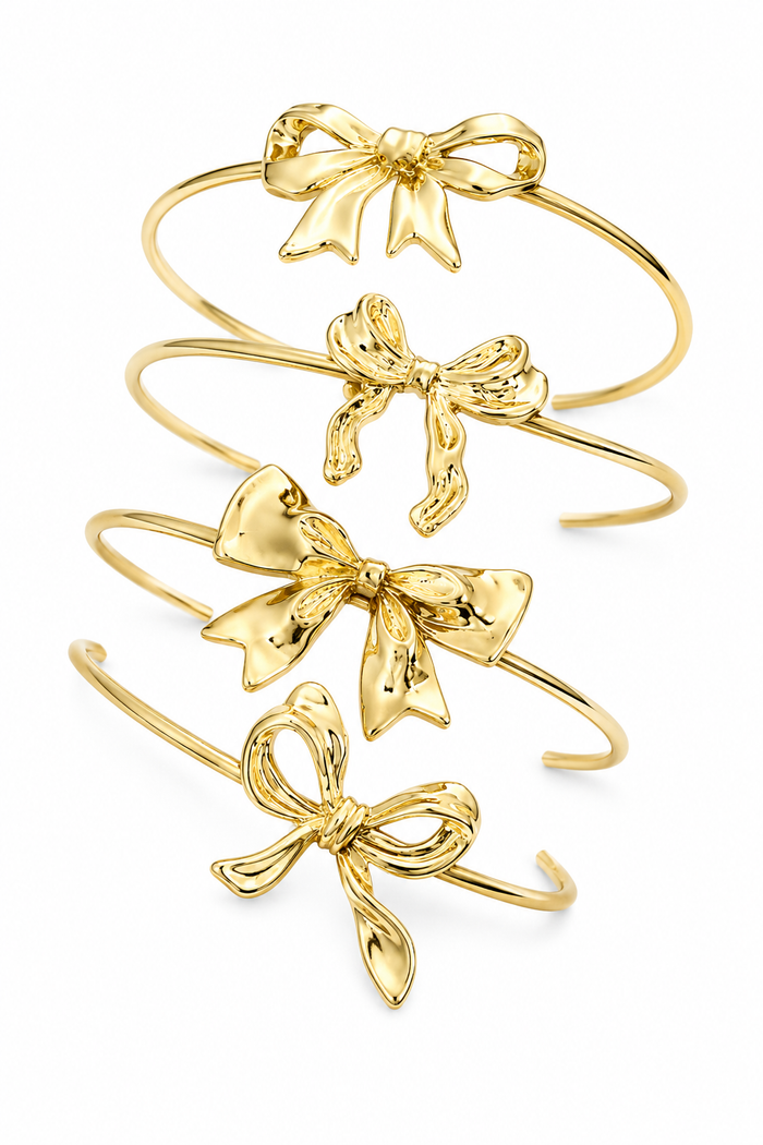 Live For Today Bow Bracelet Set