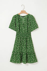 Rowena Green Floral Dress
