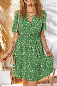 Rowena Green Floral Dress