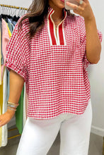 Leah Gingham Top