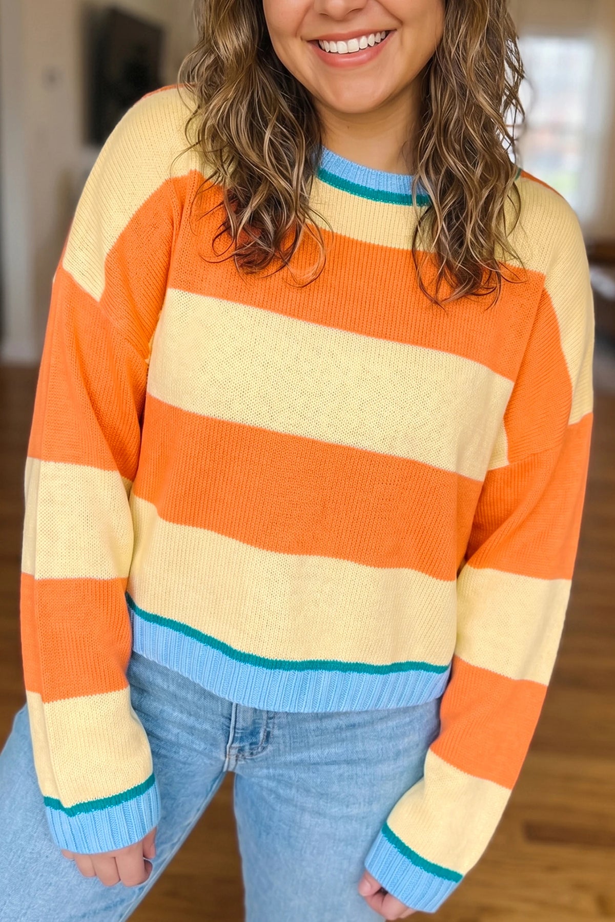 Dulcie Striped Sweater Curvy