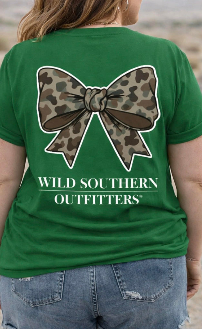 Kelly Green Bow Tee