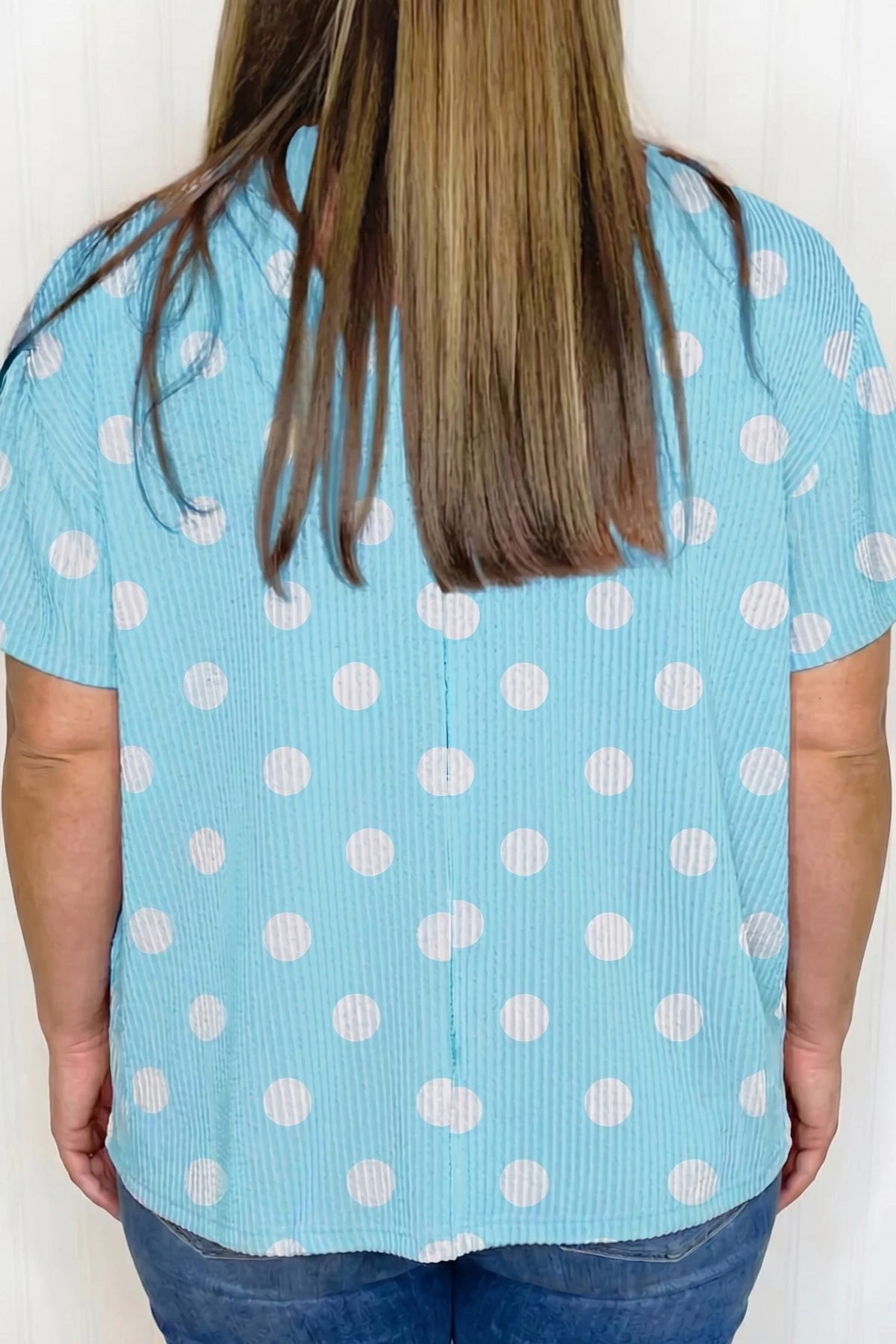 Lana Polka Dot Top Also in Curvy