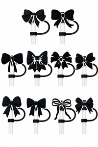 Bow Straw Toppers