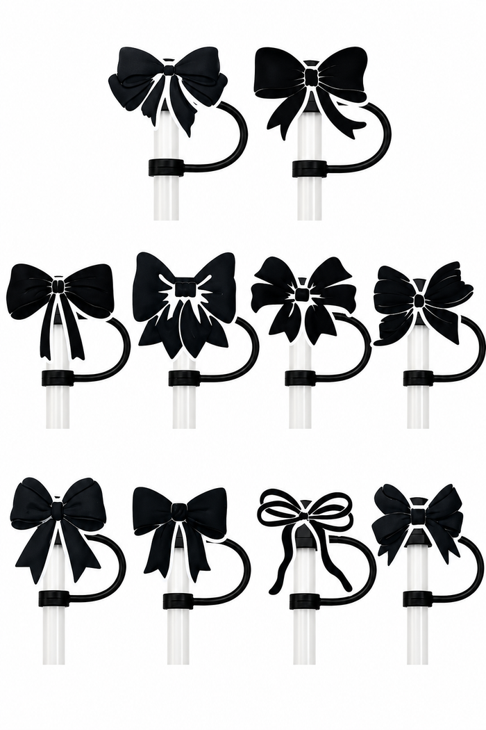 Bow Straw Toppers