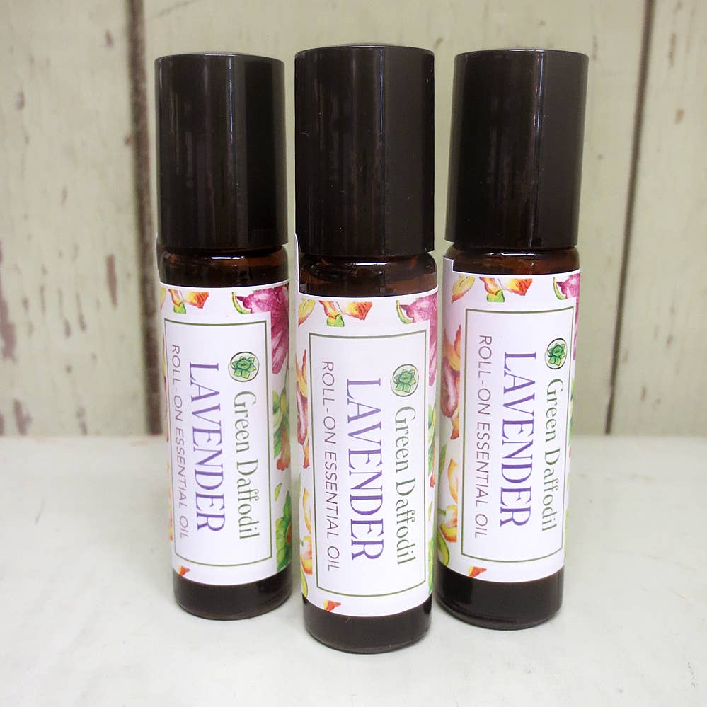 Lavender Roll-On Essential Oil Bottle Aromatherapy