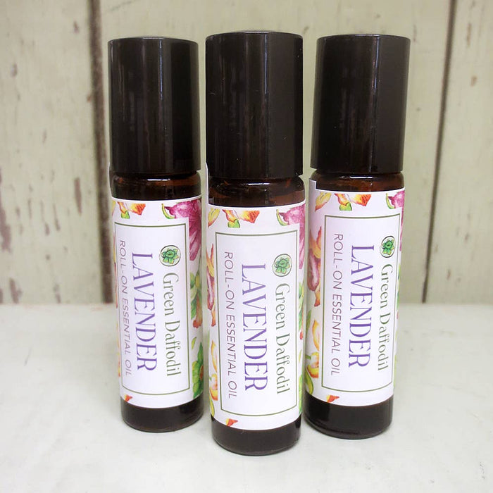 Lavender Roll-On Essential Oil Bottle Aromatherapy