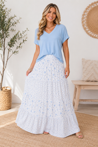 Serenity Tiny Floral Skirt