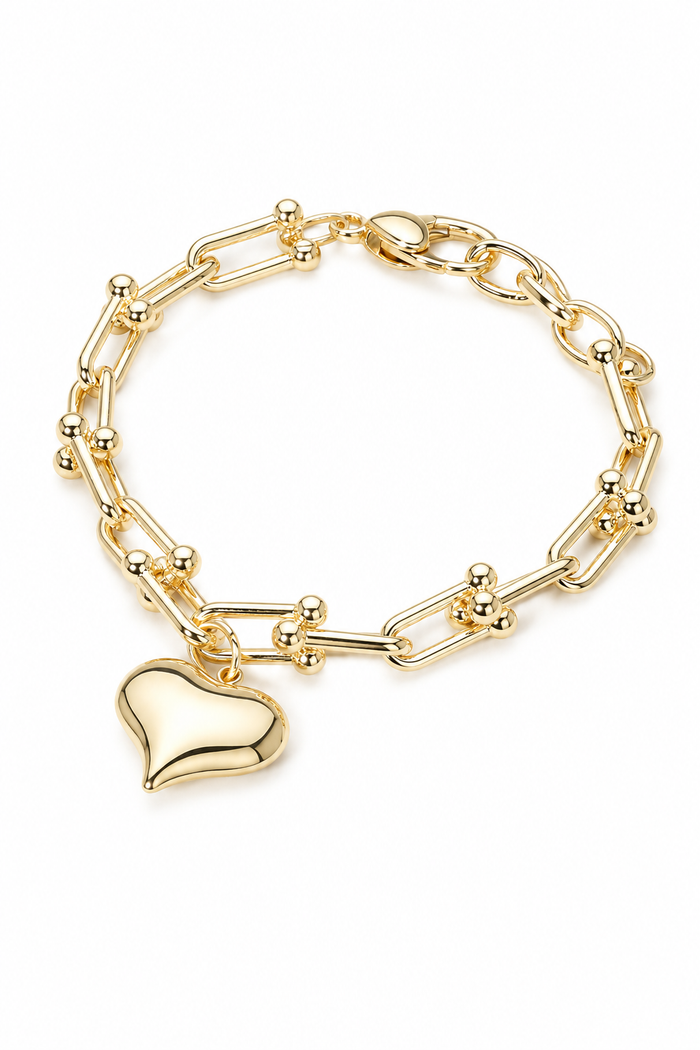 Adia Heart Charm Bracelet