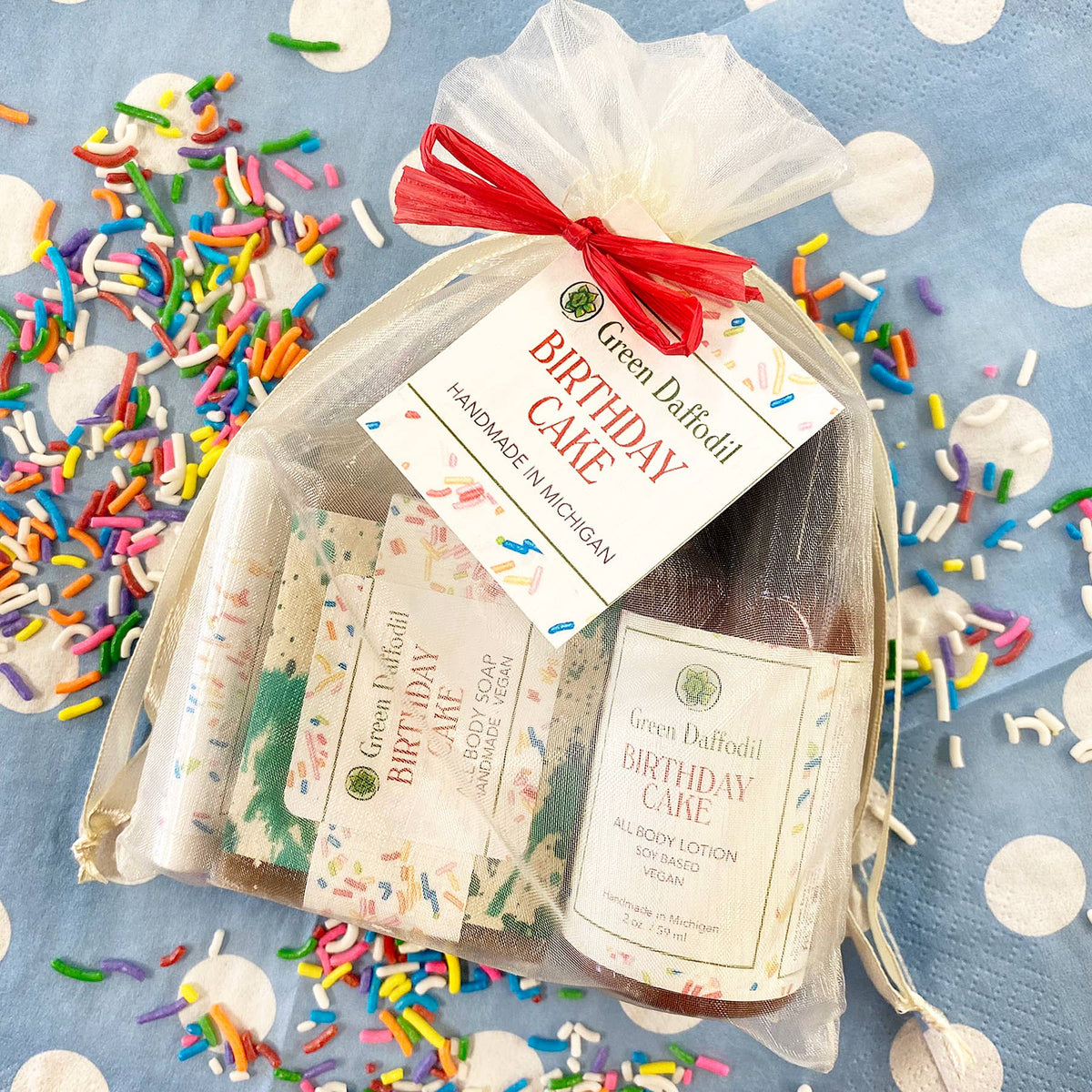 Birthday Cake Organdy Quartet Gift Set -  Birthday Gift