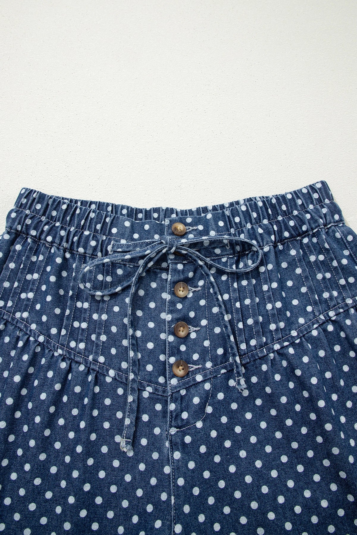 Atalia Wide-Leg Polka Dot Jeans