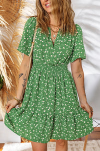 Rowena Green Floral Dress