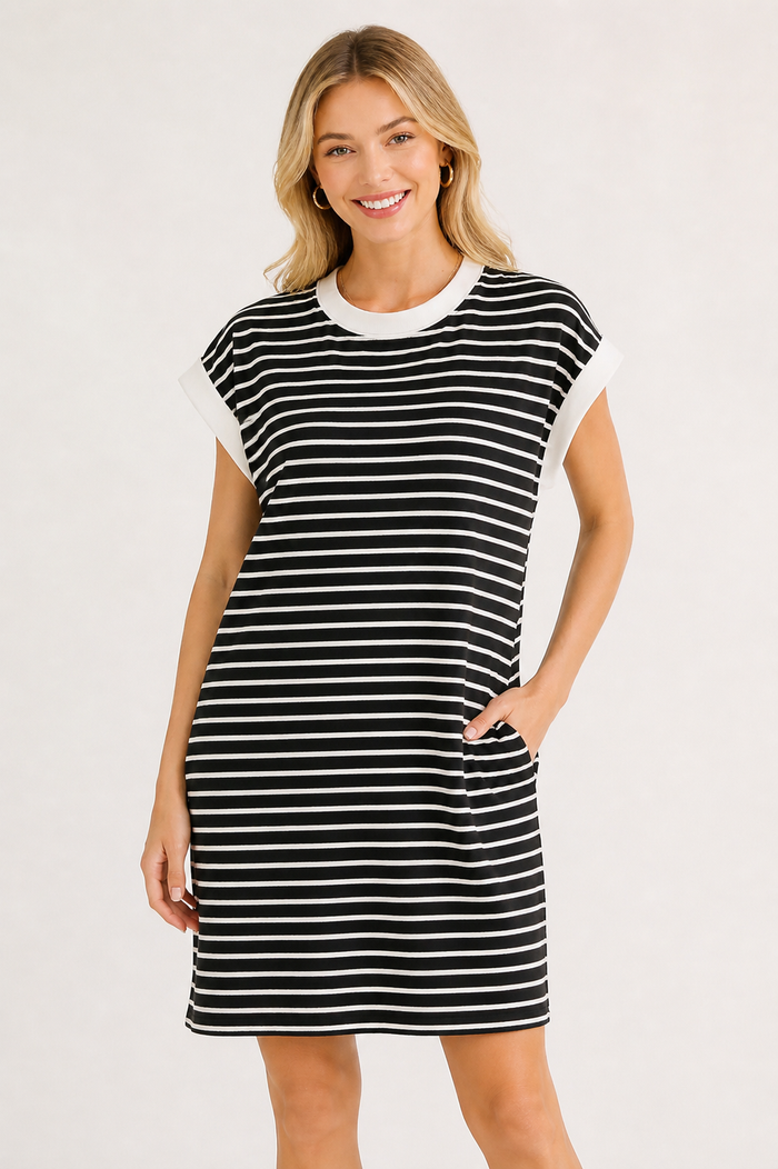 Taytom Cole Striped Dress