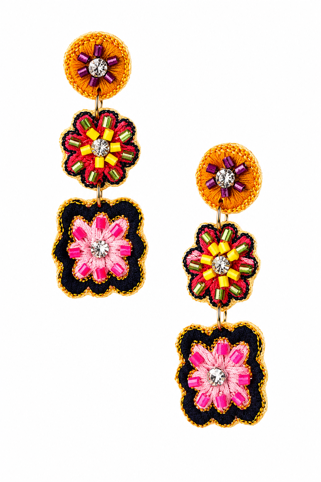 Juniper Laine Flower Dangle Earrings