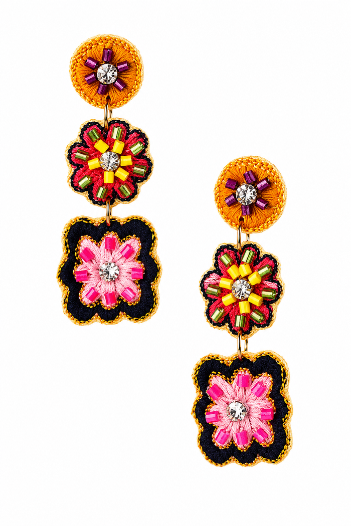 Juniper Laine Flower Dangle Earrings
