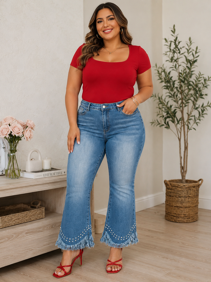 Shimmer Jeans Curvy