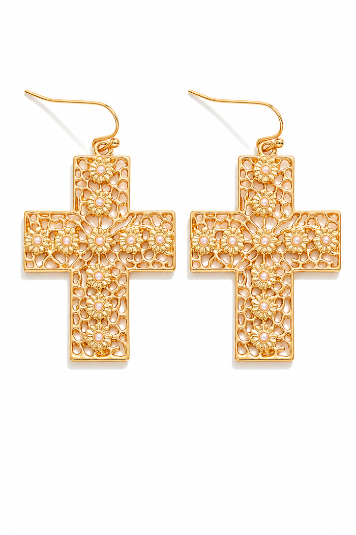 Holy Chic Cross Earrings