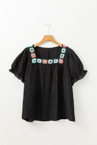 Daley Floral Square Neck Top