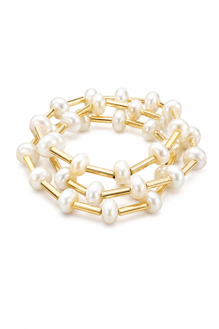 Jessie Floating Pearls Bracelet Set