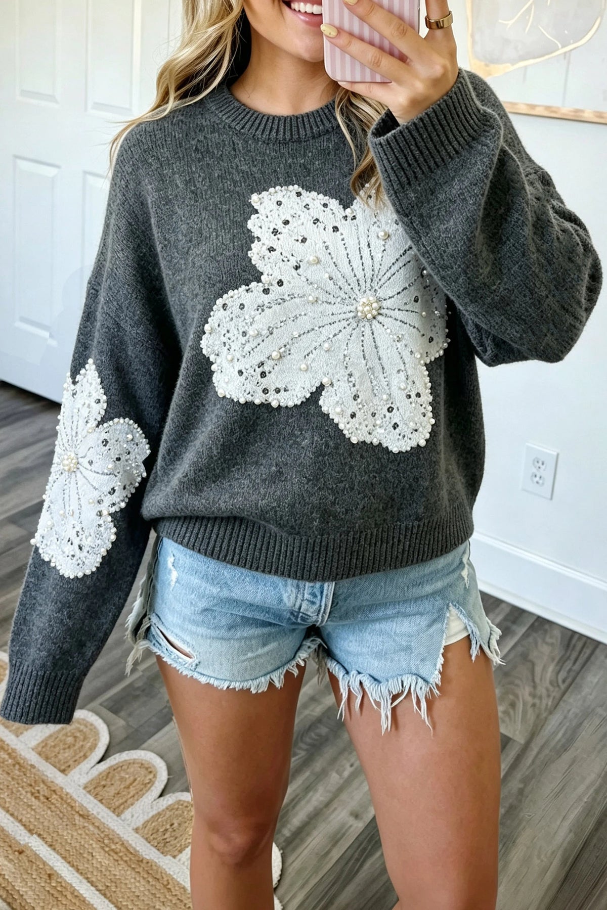 Dylan Beaded Sweater