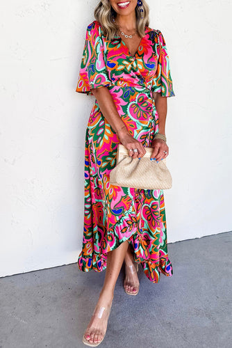 Dotty High-Low Hem Dress