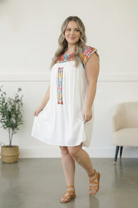 Marisol Embroidered Dress Curvy