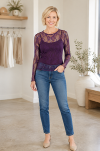 Layered In Love Lace Top