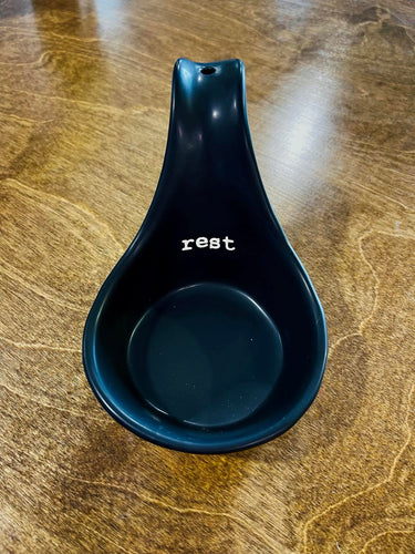 Matte Black Spoon Rest