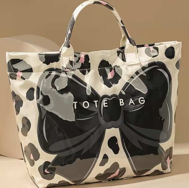 Leopard Bow Tote