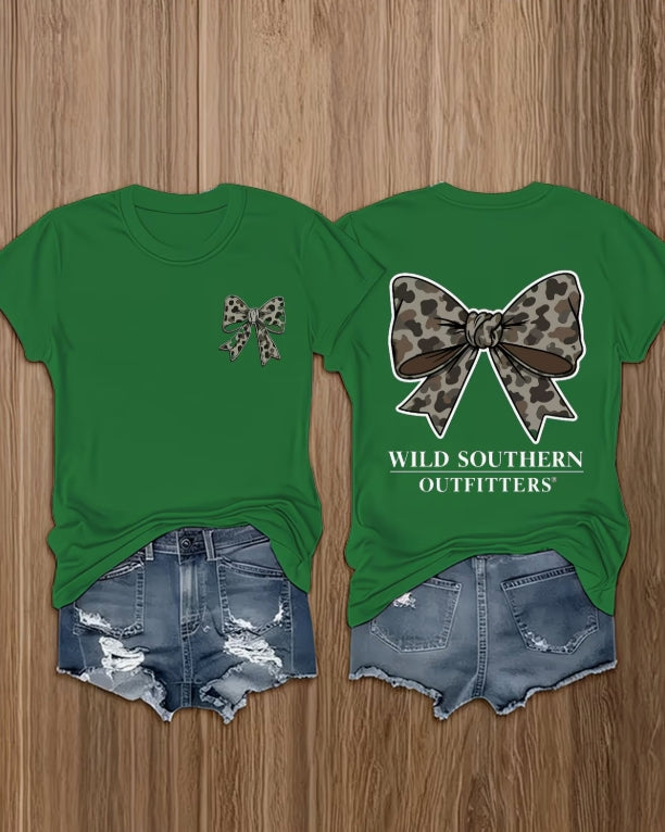 Kelly Green Bow Tee