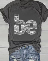 "be" Tee