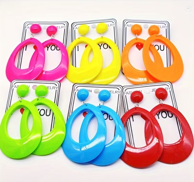 Electric Color Earrings