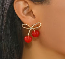 Sweet Cherry Dangle Earrings