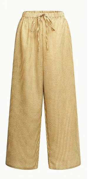 Gingham Lightweight Pants