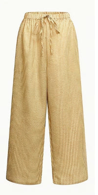 Gingham Lightweight Pants