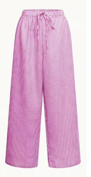 Gingham Lightweight Pants
