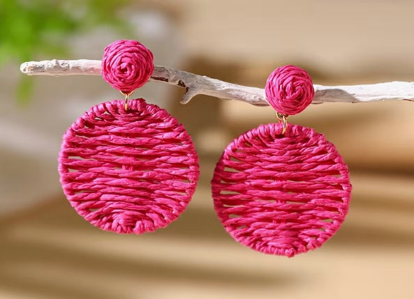 Boho Woven Earrings