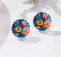 Floral Stud Earrings