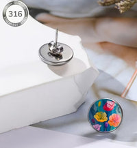 Floral Stud Earrings
