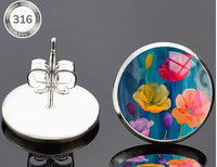 Floral Stud Earrings