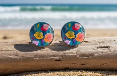 Floral Stud Earrings