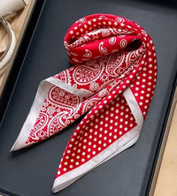 A Pop of Red Scarf