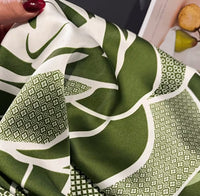 Geometric Floral Scarf
